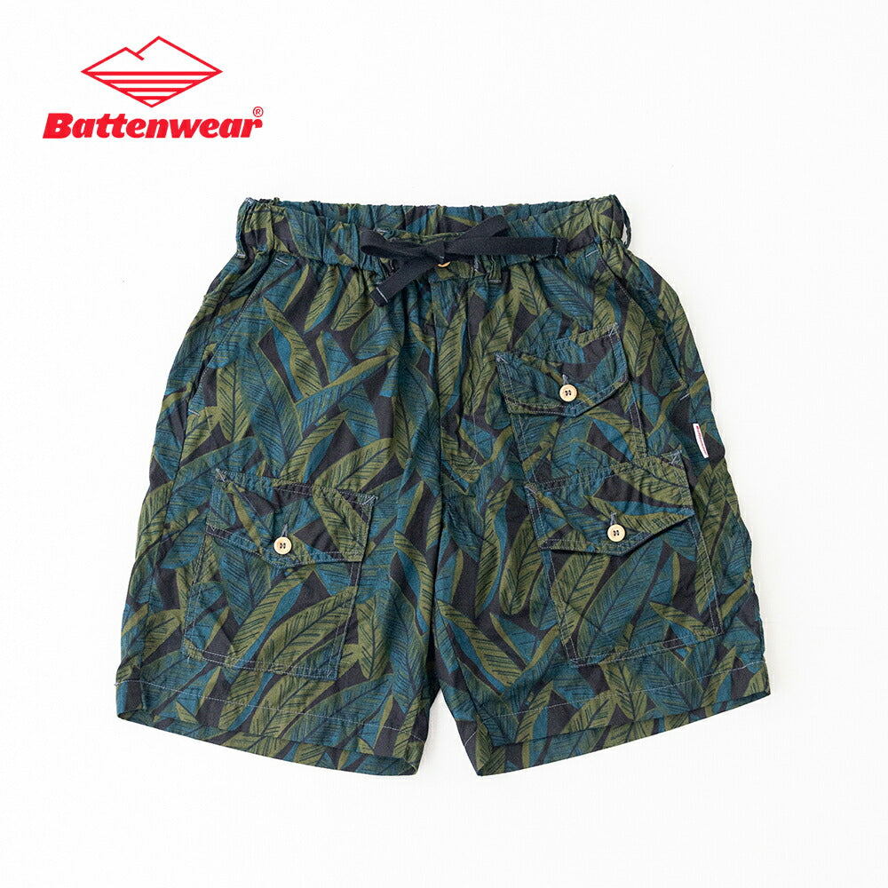 バテンウェア×ポストオーバーオールズCottonPrintedBroadClothT&CShorts(3322S26S)BattenwearxPostO'Alls(メンズ)【2026春夏】*送料無料*【後払い決済不可】*