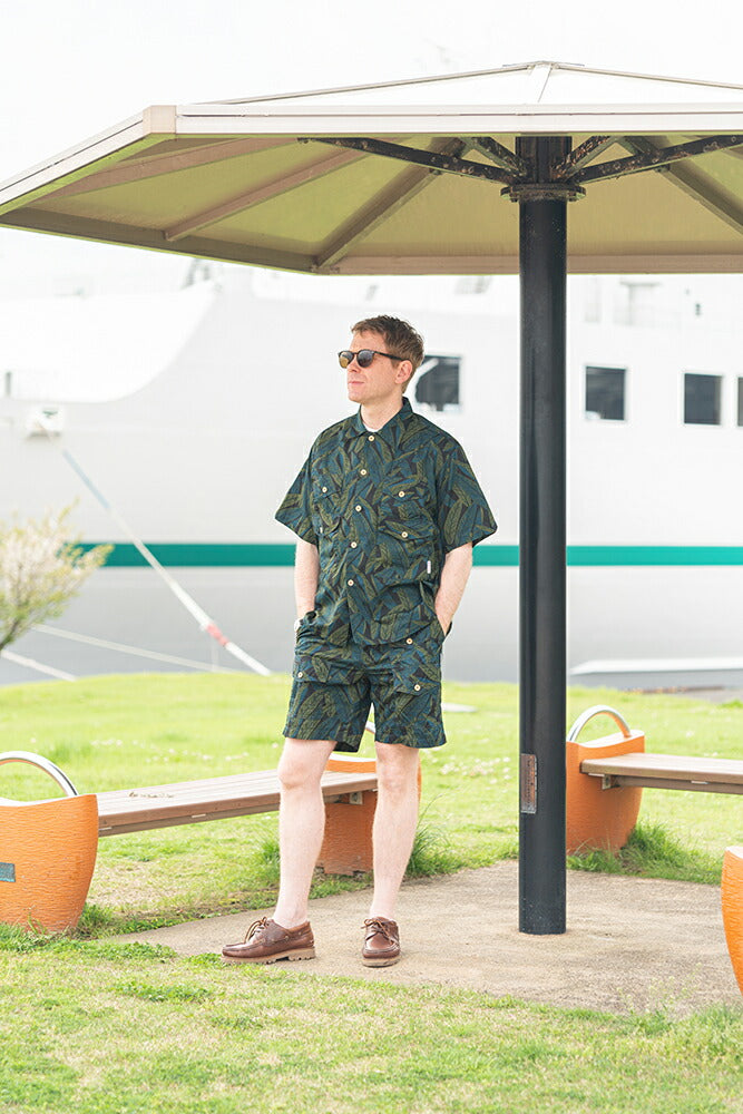 バテンウェア×ポストオーバーオールズCottonPrintedBroadClothT&CShorts(3322S26S)BattenwearxPostO'Alls(メンズ)【2026春夏】*送料無料*【後払い決済不可】*