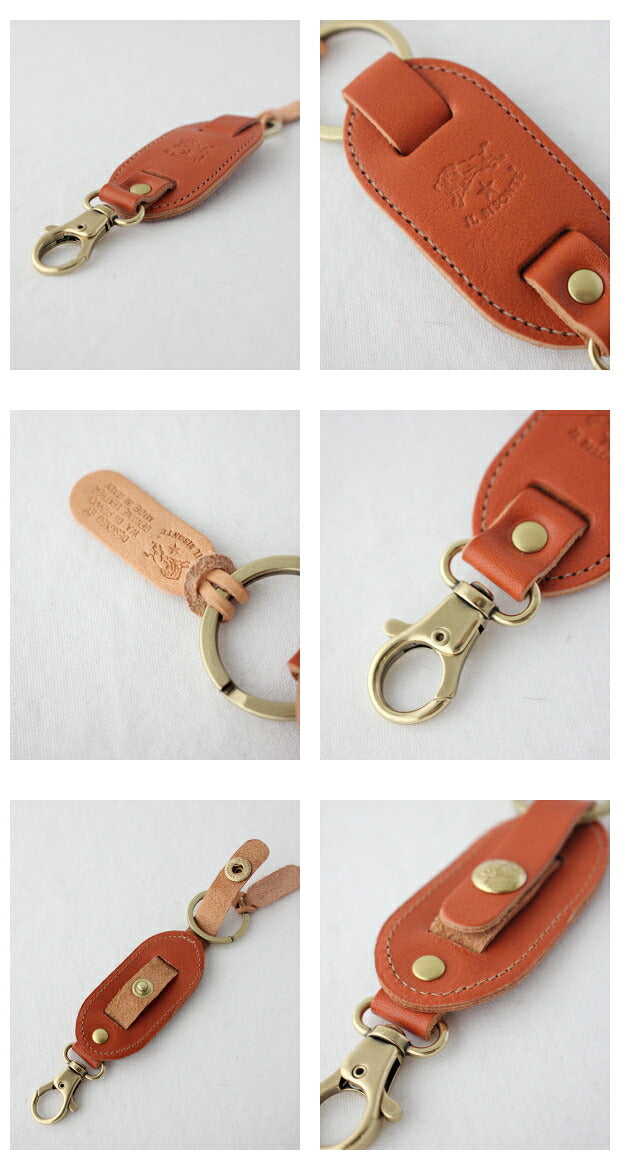 イルビゾンテ  レザー キーホルダー  (5412305350)  Leather Key Holder  IL BISONTE(小物)  *メール便可/送料無料* *
