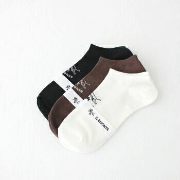 イルビゾンテ  スニーカーソックス  (54192309880)  BASIC SNEAKER SOCKS  IL BISONTE(ソックス)   *メール便可*