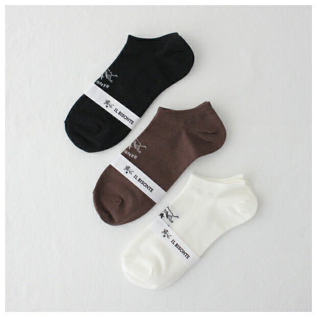 イルビゾンテ  スニーカーソックス  (54192309880)  BASIC SNEAKER SOCKS  IL BISONTE(ソックス)   *メール便可*