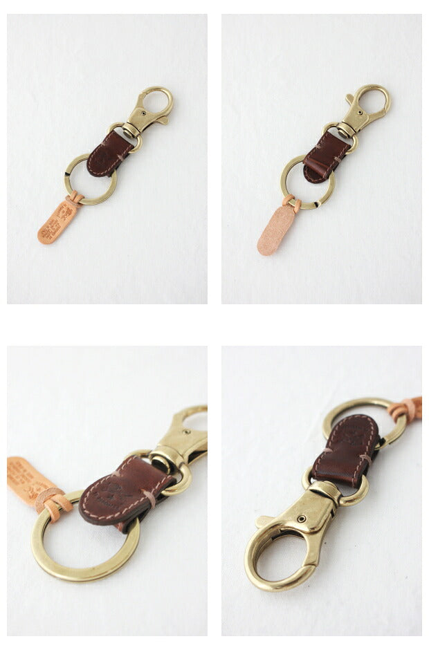 イルビゾンテ  レザーキーホルダー (5402305350)  Leather Key Holder  IL BISONTE(小物)  *メール便可/送料無料* *