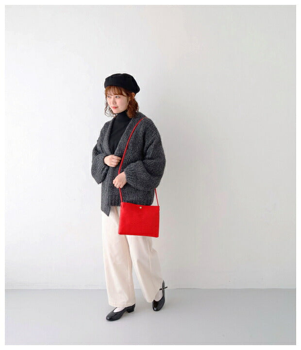 イルビゾンテ  クロスボディバッグ  (54222308311)  Leather Shoulder Bag  IL BISONTE(バッグ)