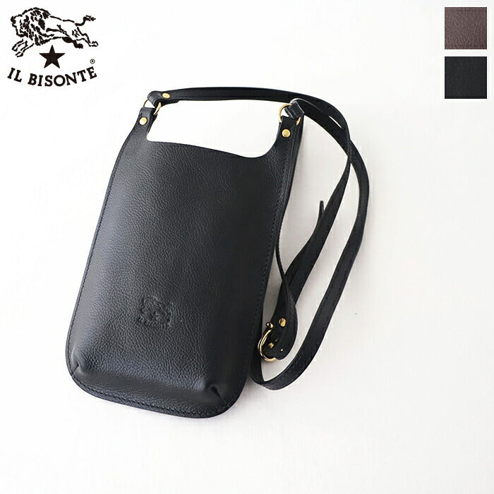 イルビゾンテ  ミニクロスボディバッグ  (54232305117)  Leather Shoulder Bag  IL BISONTE(バッグ)
