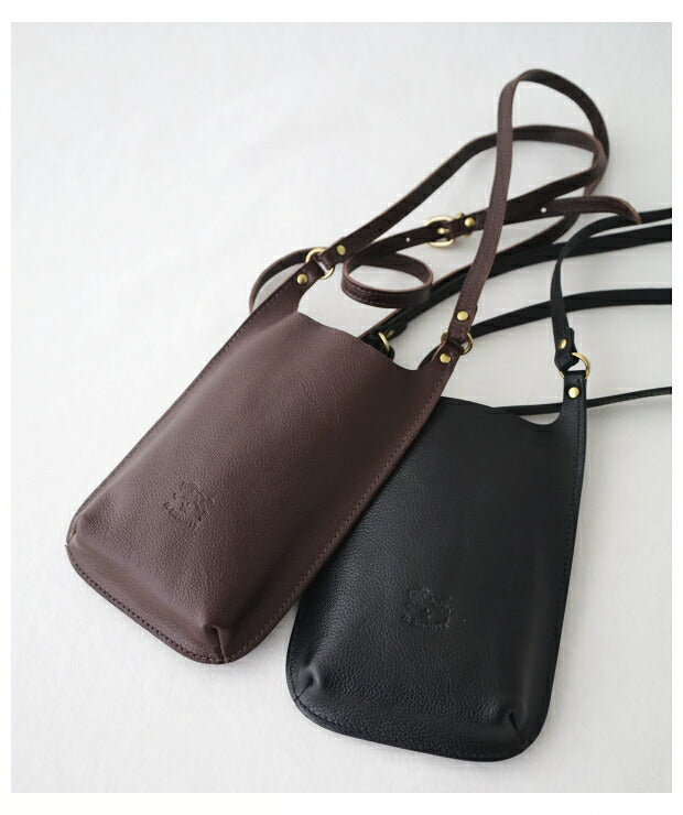 イルビゾンテ  ミニクロスボディバッグ  (54232305117)  Leather Shoulder Bag  IL BISONTE(バッグ)