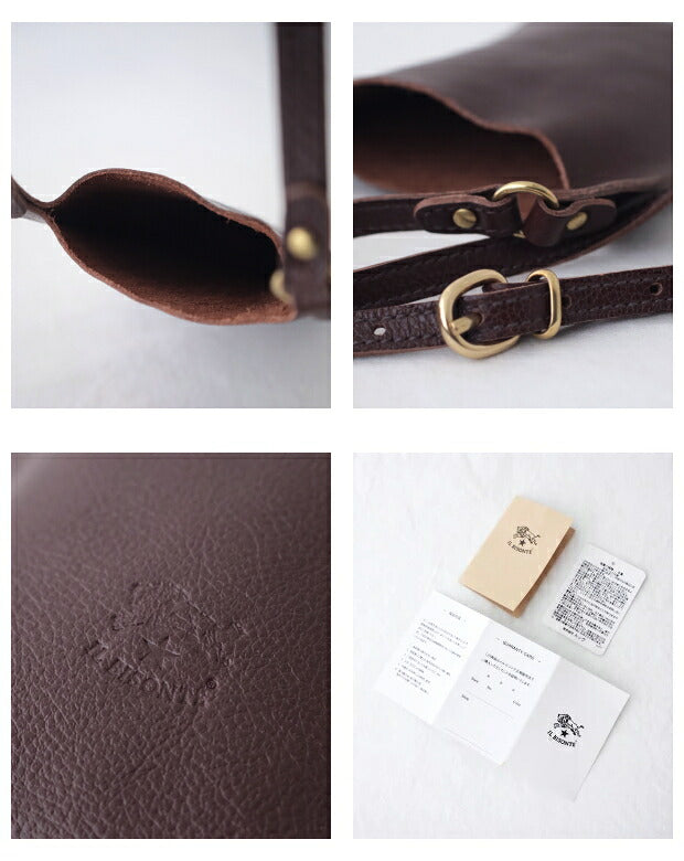 イルビゾンテ  ミニクロスボディバッグ  (54232305117)  Leather Shoulder Bag  IL BISONTE(バッグ)