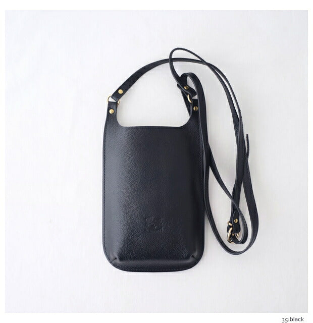 イルビゾンテ  ミニクロスボディバッグ  (54232305117)  Leather Shoulder Bag  IL BISONTE(バッグ)