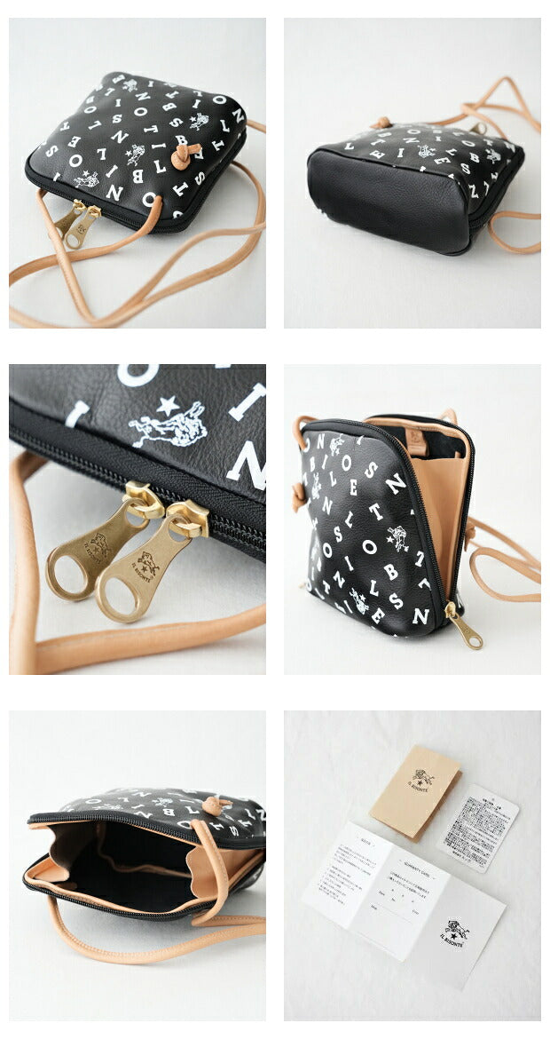 イルビゾンテ  クロスボディバッグ  (54232308211)  Leather Shoulder Bag  IL BISONTE(バッグ)