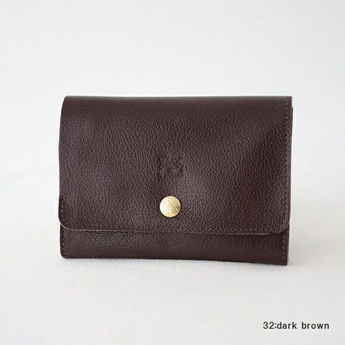 イルビゾンテ  ミディアムウォレット  (5432300240)  Leather Wallet  IL BISONTE(財布)