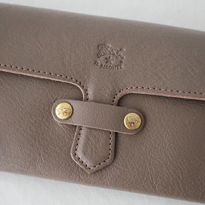 イルビゾンテ  ロングウォレット  (54242309140)  Leather Long Wallet  IL BISONTE(財布)
