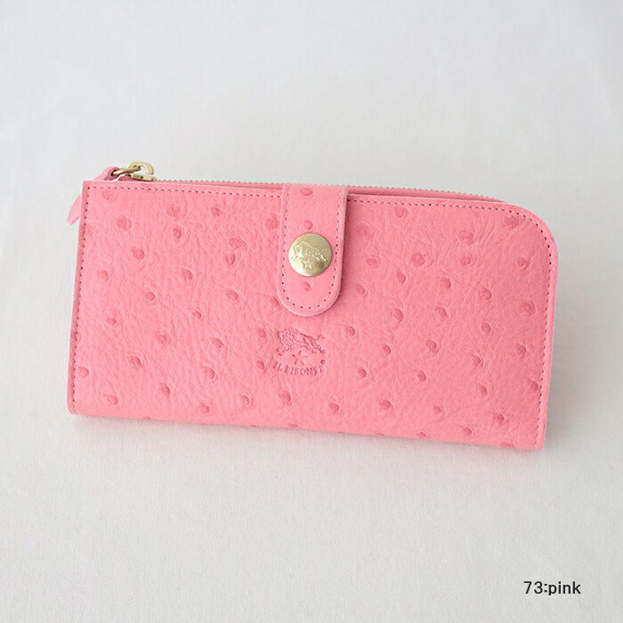イルビゾンテ  ロングウォレット  (54242309740)  OSTRICH Leather Long Wallet  IL BISONTE(財布)