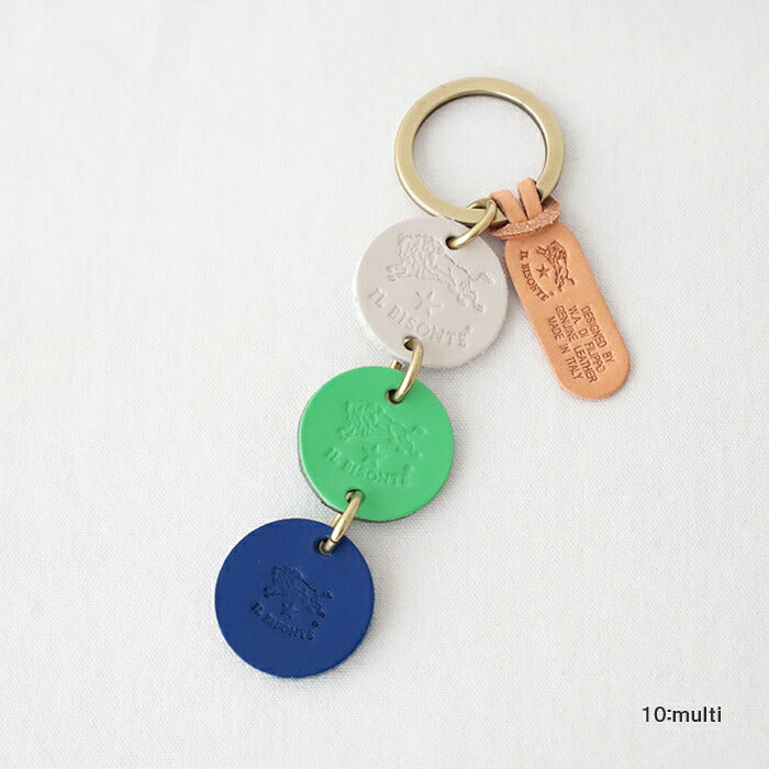 イルビゾンテ  キーリング  (54242309650)  Leather Key Holder  IL BISONTE(小物)