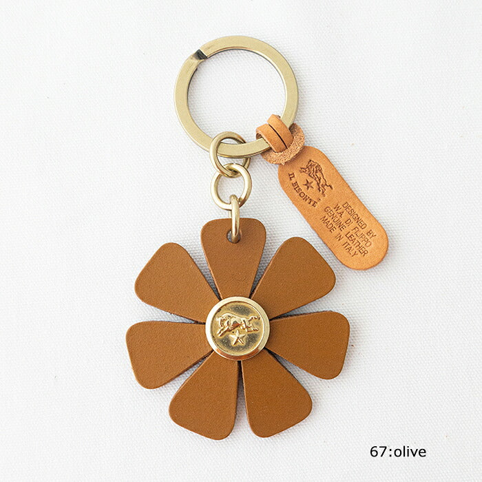 イルビゾンテ  キーリング  (54252305250)  Leather Key Holder  IL BISONTE(小物)