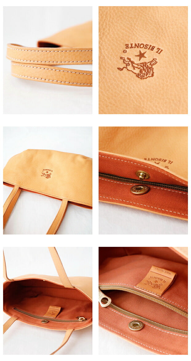 イルビゾンテ  トートバッグ  (411918)  Leather Bag  IL BISONTE(バッグ)