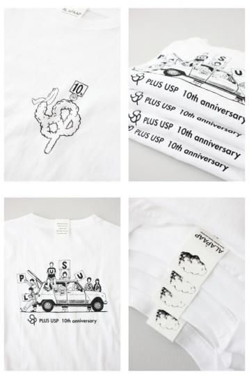 アラパープ プリント半袖Tシャツ (USP-10th) 10th AnniversaryALAPAAP × PLUS USP(メンズ/レディース)