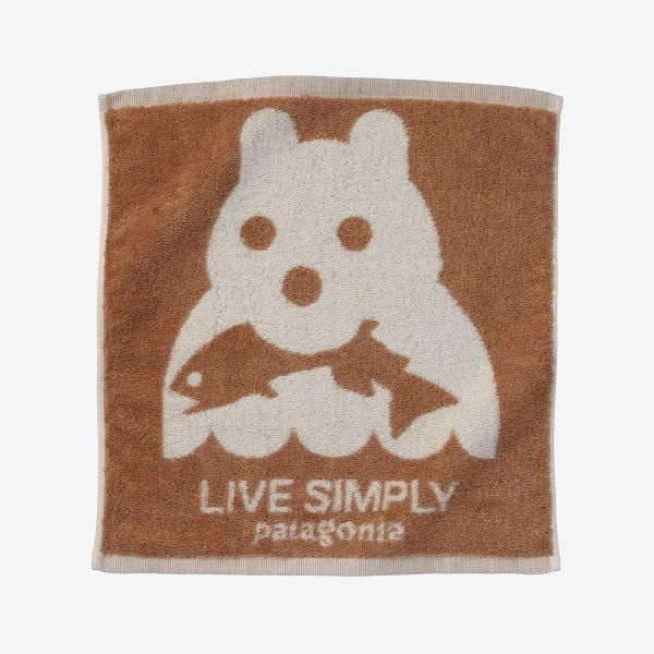 今治フェイス タオル <br> 熊と魚 (TW008) <br>(小物)