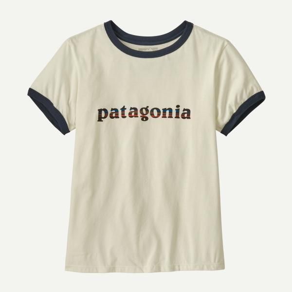 ウィメンズ '73 テキスト ロゴ<br>オーガニック リンガー ティー<br> (37785) <br>(レディース)