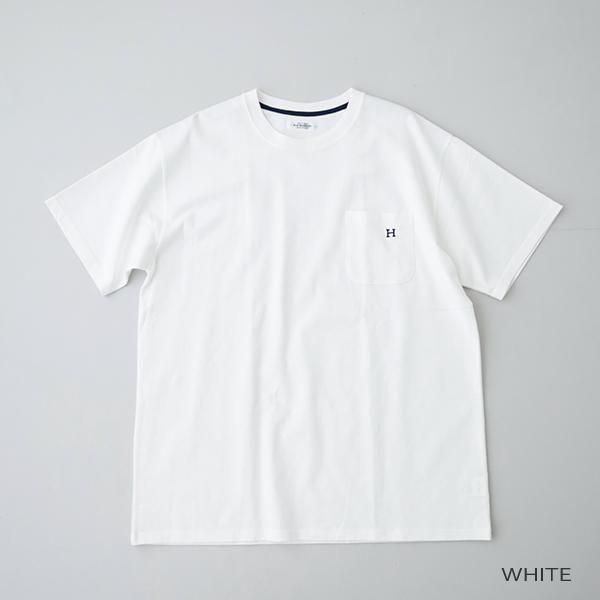 Hエンブロイダリー ポケット<br>ショートスリーブTシャツ <br>(1006665) <br>(レディース/メンズ)