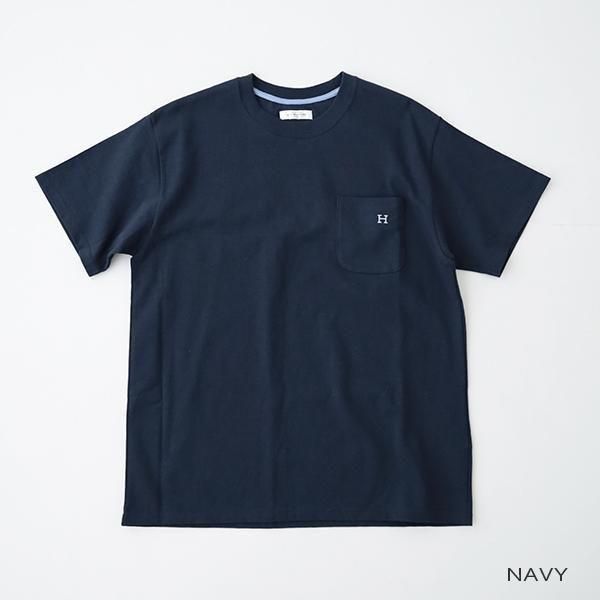 Hエンブロイダリー ポケット<br>ショートスリーブTシャツ <br>(1006665) <br>(レディース/メンズ)