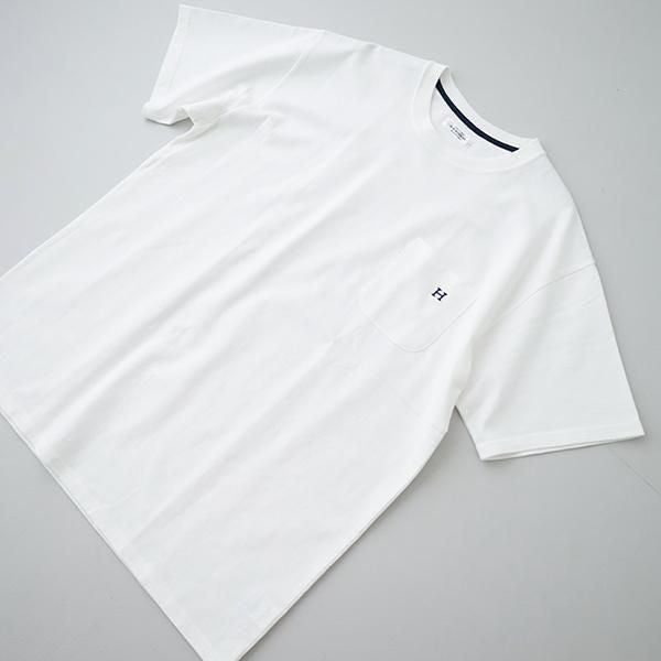 Hエンブロイダリー ポケット<br>ショートスリーブTシャツ <br>(1006665) <br>(レディース/メンズ)
