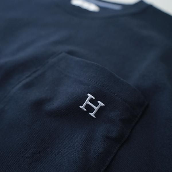 Hエンブロイダリー ポケット<br>ショートスリーブTシャツ <br>(1006665) <br>(レディース/メンズ)