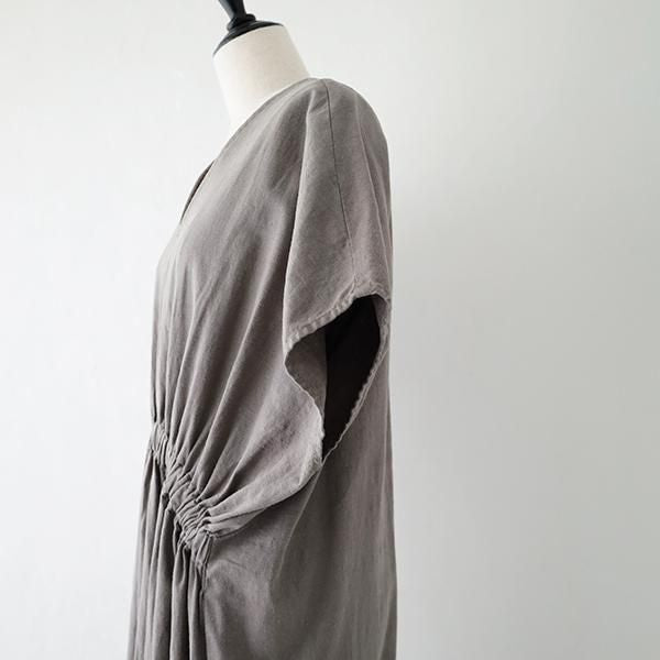 リネンレーヨン ストレッチワンピース <br>(1015782)<br>(レディース)