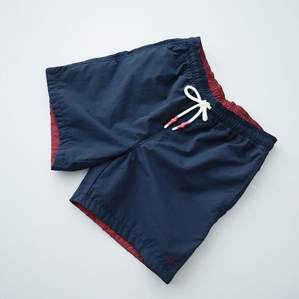 Hエンブロイダリー <br>ライトシェルバルキータフタ<br> レッグスフリーショーツ<br> (1015807)<br> (メンズ)