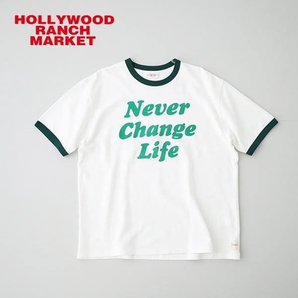 ガーゼウラケ NEVER CHANGE<br> リンガーTシャツ<br> (1015844)<br>(レディース/メンズ)