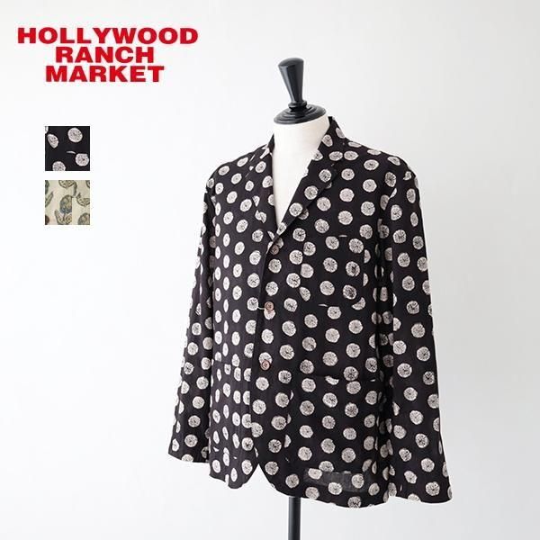 ボタニカル ブロックプリント <br>オーバージャケット<br> (1015851) <br>(レディース/メンズ)