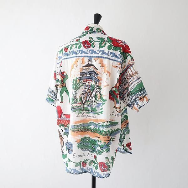 BINDU × HRM /TIJUANA MAP <br>オープンカラーシャツ<br> (1015868) <br>(レディース/メンズ)