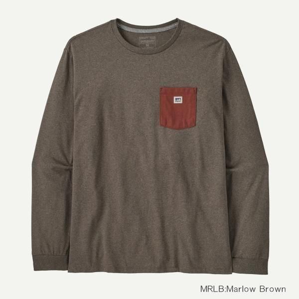 メンズ ロングスリーブ <br>ショップ ステッカー<br>ポケット レスポンシビリティー<br> (37836) <br>(メンズ)