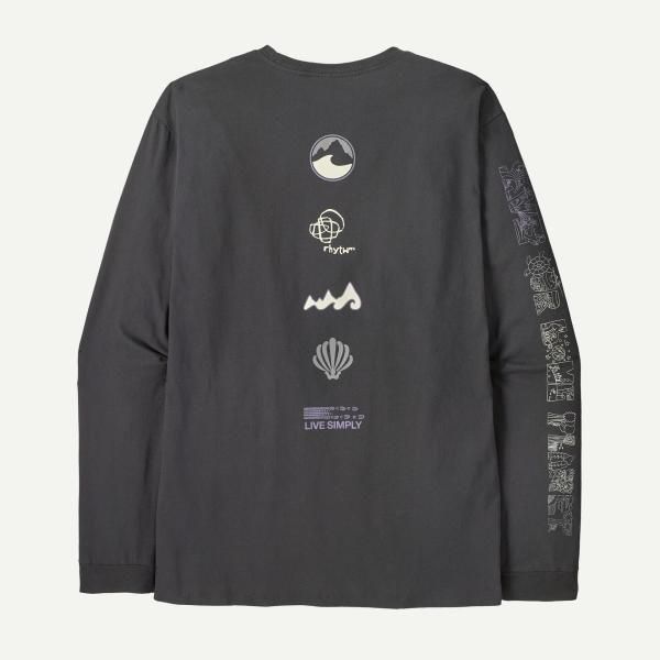 メンズ ロングスリーブ<br> ロング ウェイ ラウンド<br>オーガニック Tシャツ<br> (37821) <br>(メンズ)