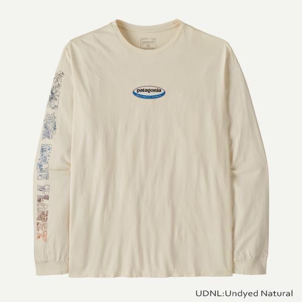 メンズ ロングスリーブ<br> ロング ウェイ ラウンド<br>オーガニック Tシャツ<br> (37821) <br>(メンズ)