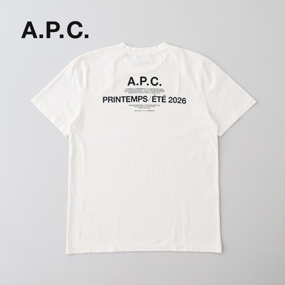 アー・ペー・セー <br> APC PRINTEMPS 26 Tシャツ<br>(24263192372) <br>A.P.C.(レディース/メンズ) <br>【2026春夏】