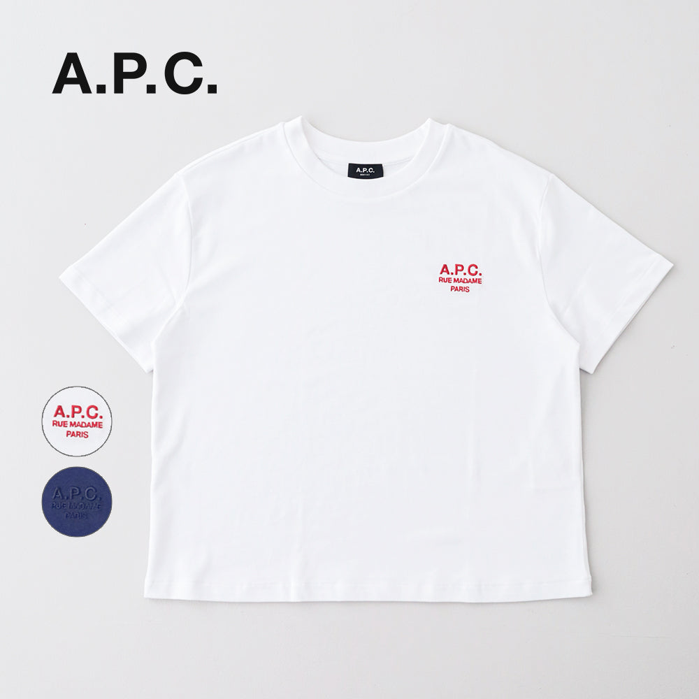 アー・ペー・セー <br>Boxy Rue Madame Tシャツ <br>(23263192691) <br>T-SHIRT BOXY RUE MADAME <br>A.P.C.(レディース)