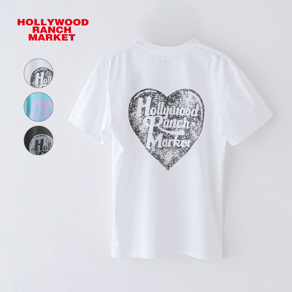 ハリウッドランチマーケット <br>ハートイン HRMクラックプリント <br>ショートスリーブTシャツ <br>(1019338)  <br>HOLLYWOOD RANCH MARKET(レディース/メンズ) <br>【2026春夏】