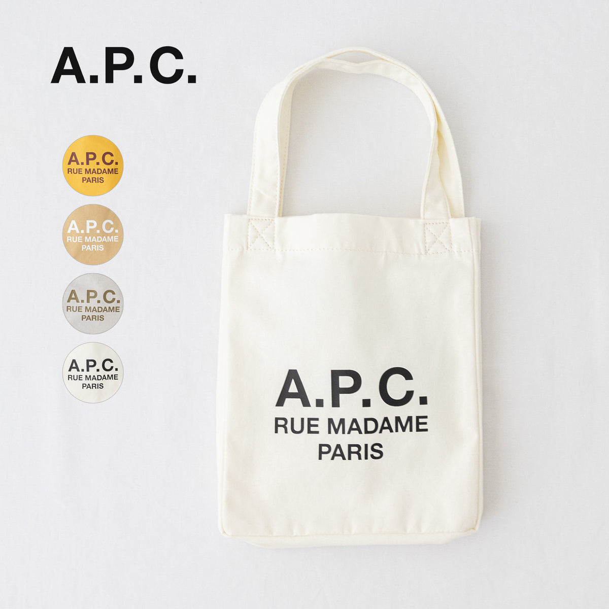 TOTE LOU RUE MADAME SMALL 2.0 COTON LEGER<br>(23262102229) <br>A.P.C.(バッグ)