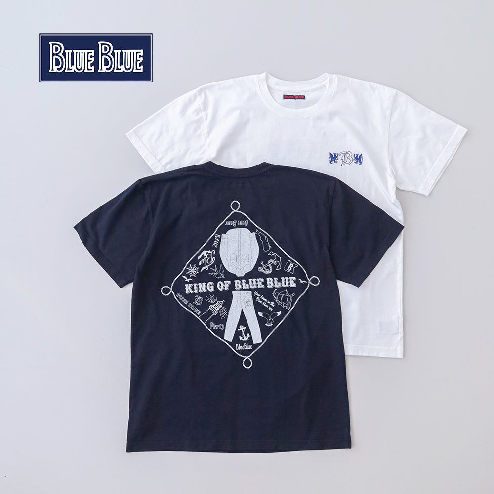 ブルーブルー <br>KING OF BLUE BLUE <br>バックプリントTシャツ <br>(1020006)  <br>BLUE BLUE(レディース/メンズ)