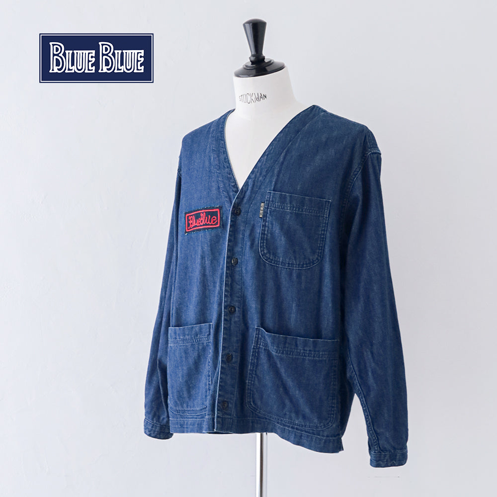 ブルーブルー <br>ライトデニム <br>ハンドルBLUE BLUE <br>パッチシャツカーディガン <br>(1019270) <br>BLUE BLUE(レディース/メンズ) <br>【2026春夏】