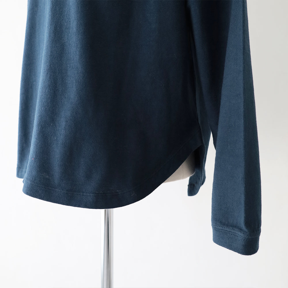 WWスラブテンジク <br>Hエンブロイダリーポケット<br> ラウンドヘム <br>ロングスリーブTシャツ <br>(1017867) <br>(レディース)
