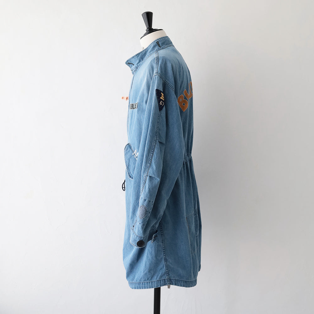 ジャカードデニム <br>アタッチメント <br>フィッシュテールコート<br> (1017721) <br>(メンズ)