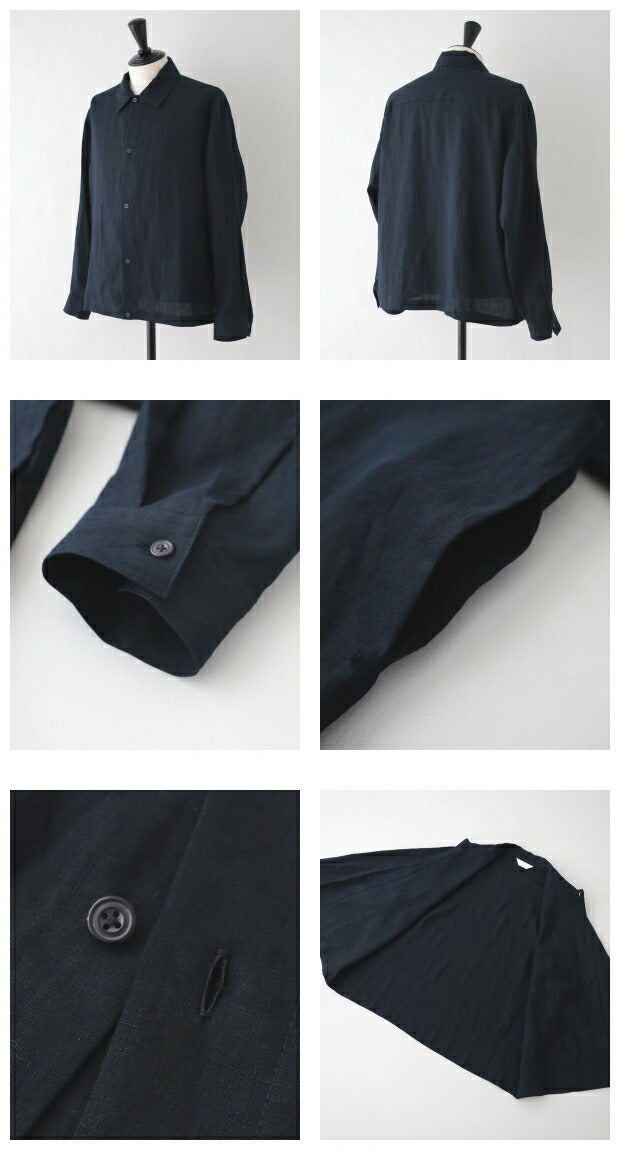 スティルバイハンドリネン/和紙シャツジャケット(BL07241)PapermixedshirtjacketSTILLBYHAND(メンズ)【2024春夏】*送料無料*【後払い決済不可】*
