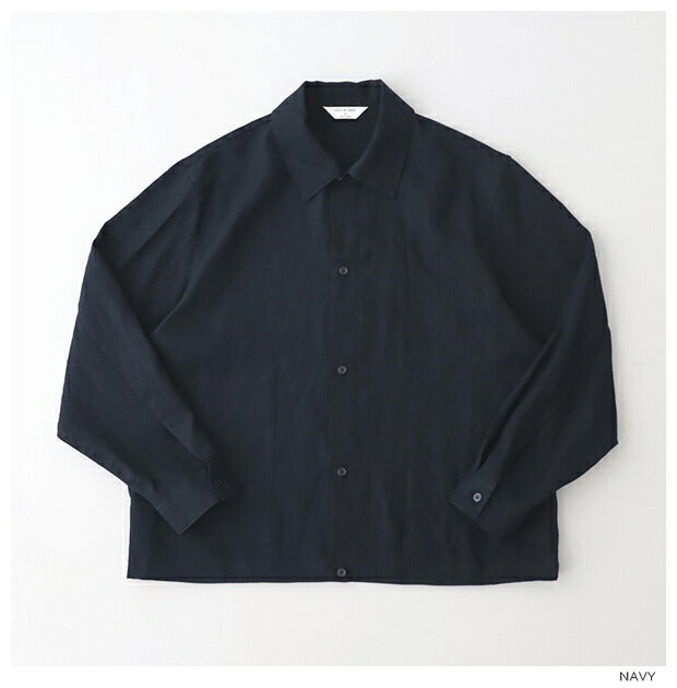スティルバイハンドリネン/和紙シャツジャケット(BL07241)PapermixedshirtjacketSTILLBYHAND(メンズ)【2024春夏】*送料無料*【後払い決済不可】*