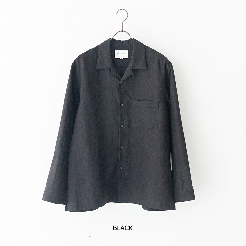 スティルバイハンドオープンカラーシャツ(SH05262)STILLBYHAND(メンズ)【2026春夏】*送料無料*【後払い決済不可】*