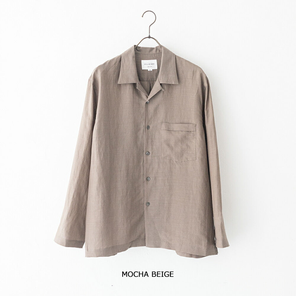 スティルバイハンドオープンカラーシャツ(SH05262)STILLBYHAND(メンズ)【2026春夏】*送料無料*【後払い決済不可】*
