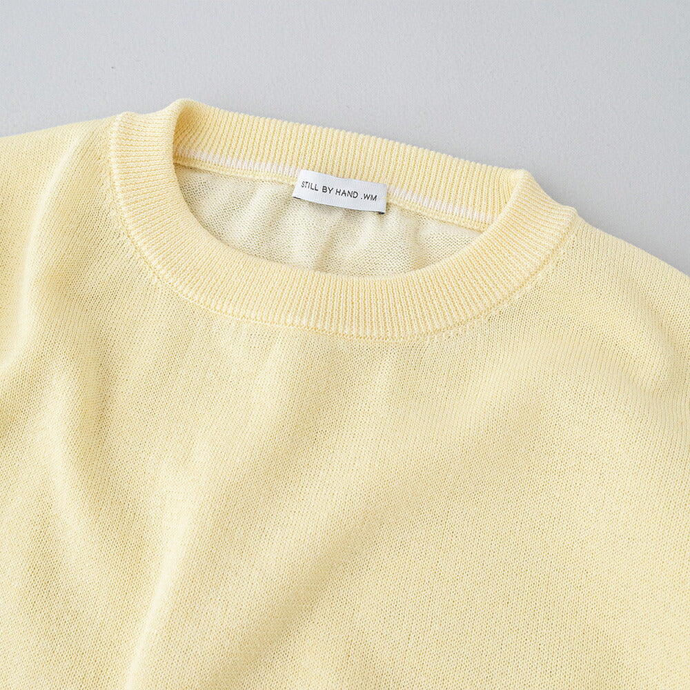 スティルバイハンド天竺ニットTシャツ(KN01261WM)STILLBYHAND(レディース)【2026春夏】*送料無料*【後払い決済不可】*