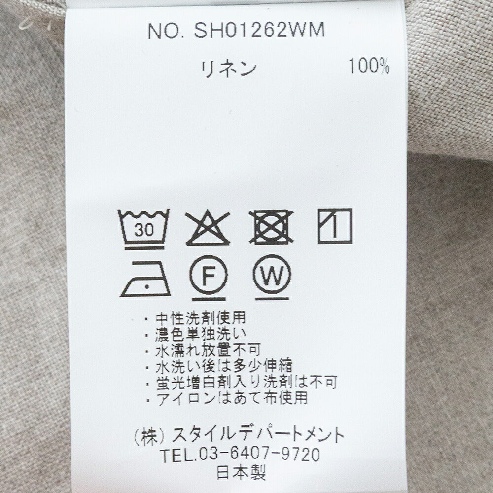 スティルバイハンドドルマンスリーブオーバーシャツ(SH01262WM)STILLBYHAND(レディース)【2026春夏】*送料無料*【後払い決済不可】*