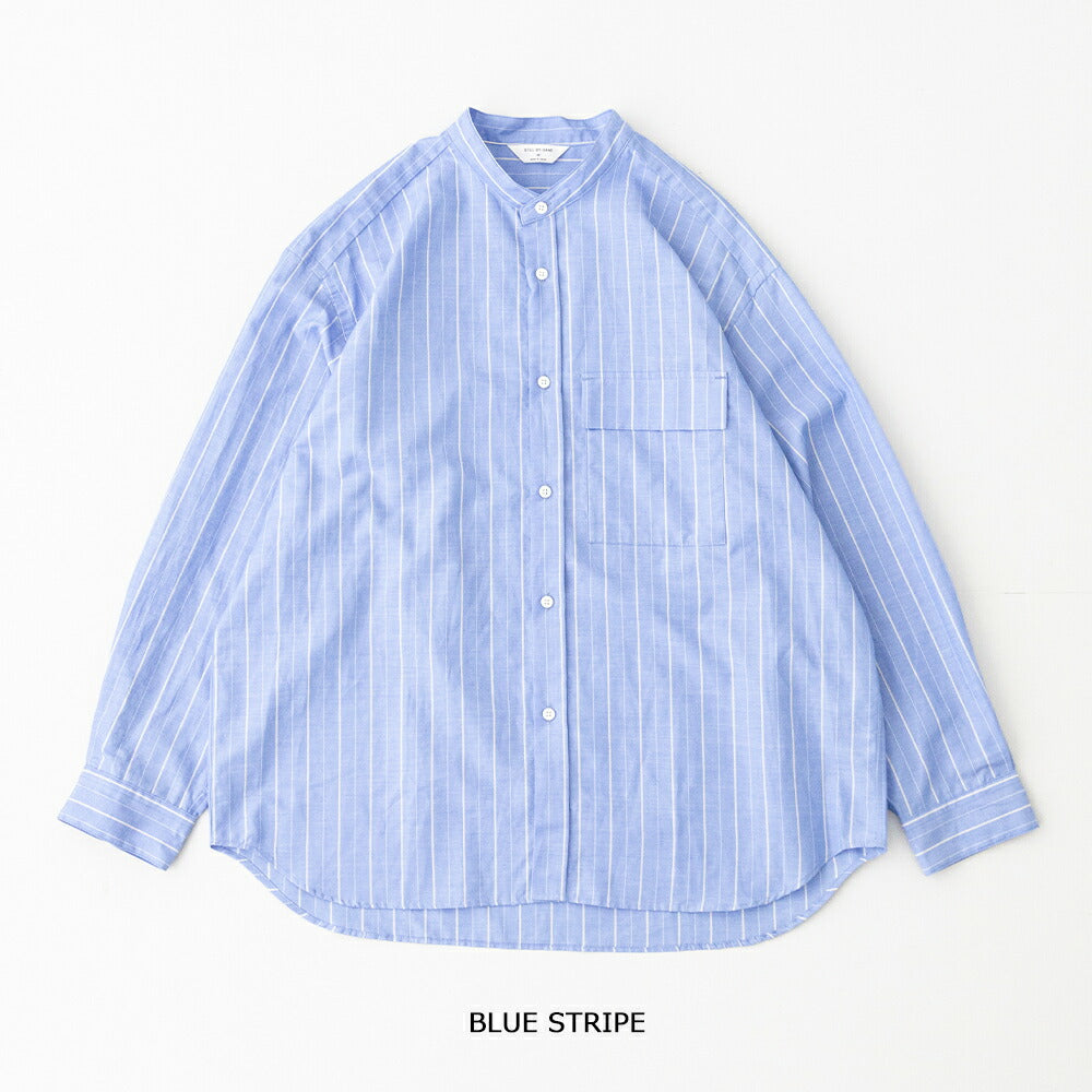スティルバイハンドCotton/ramiebandcollarshirt(SH09261)STILLBYHAND(メンズ)【2026春夏】*送料無料*【後払い決済不可】*