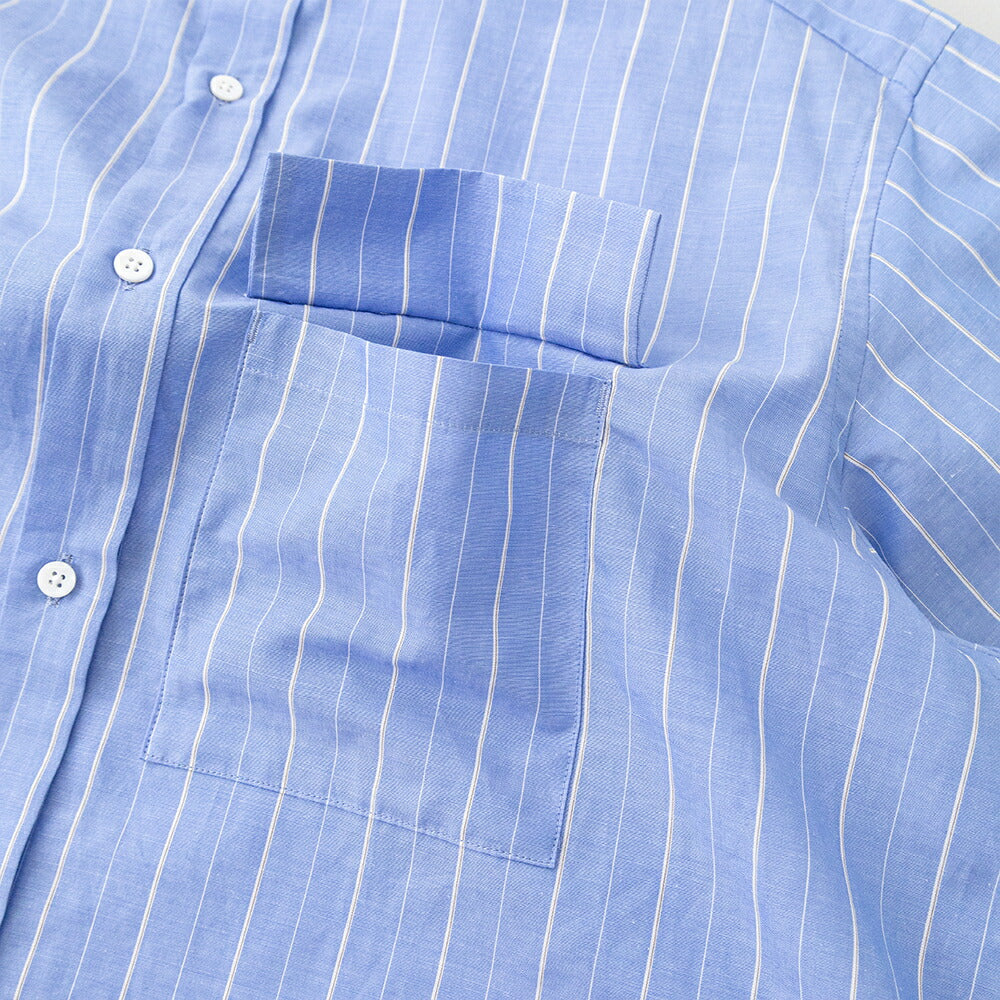 スティルバイハンドCotton/ramiebandcollarshirt(SH09261)STILLBYHAND(メンズ)【2026春夏】*送料無料*【後払い決済不可】*