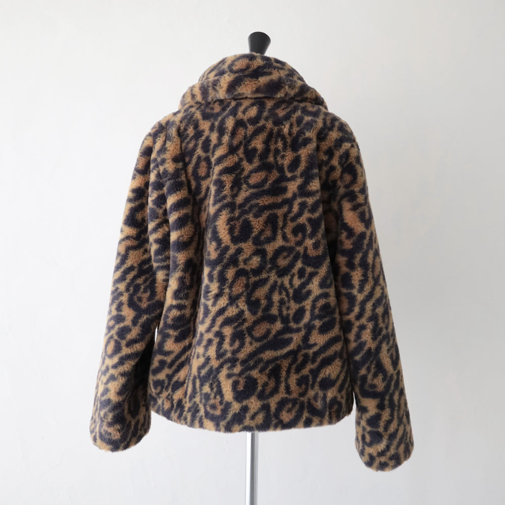 MANTEAU JOHANNA FAUSSE FOURRURE LEOPARD<br>(23256124931) <br>(レディース)